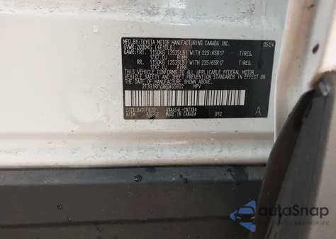 2024 Toyota Rav4 Le из США, поврежденный, VIN 2T3G1RFV3RC455602